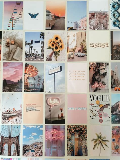 free printable aesthetic wall collage.